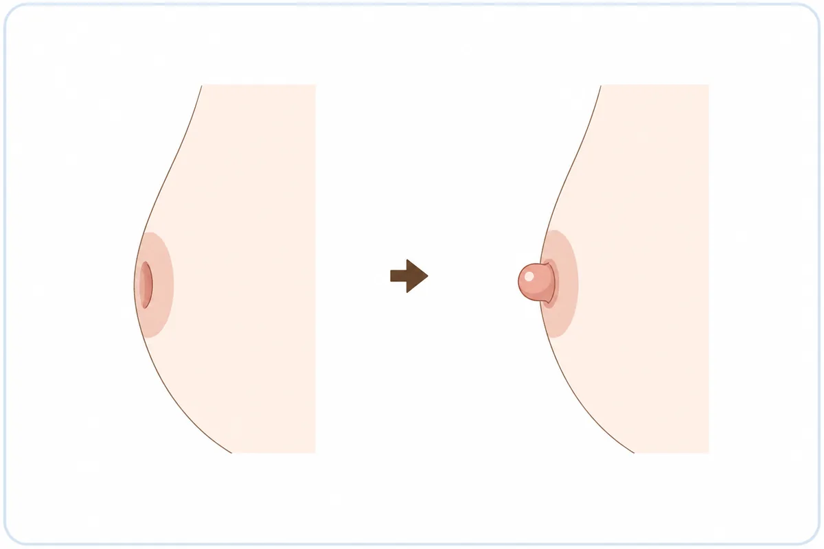乳頭・乳輪形成のイラスト
